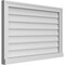 Ekena Millwork Vertical Surface Mount PVC Gable Vent w/ 2"W x 2"H , Brickmould Sill Frame, 34"W x 22"H GVPVE34X2203SN - alternate 3